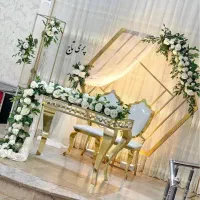 میز و صندلی کویین آبکاری