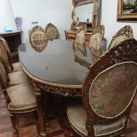 فروش سرویس مبل استیل ۱۰ نفره به همراه آینه کنسول