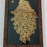 تابلو طاووس برنجی