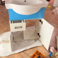 روشویی کمد دار قسمت رویی روشویی سنگی|لوازم سرویس بهداشتی|رشت, رشتیان|دیوار