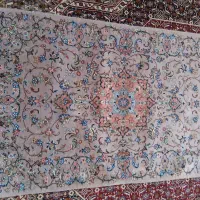 قالیچه دست بافت ابریشمی نقش شکوفه