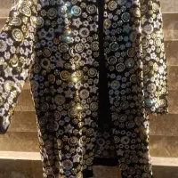 مانتو مخمل ونوس کارشده|لباس|ماهدشت, |دیوار