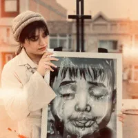 سفارش تابلو ی سیاه قلم|تابلو، نقاشی، عکس|گرگان, |دیوار