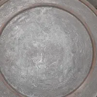 سینی مسی قلمکاری|کلکسیون اشیاء عتیقه|تهران, آبشار|دیوار
