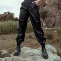 شلوارجاگر چرم داخل کُرکی نوآکبند فری سایز(تا۴۸)|لباس|ایلام, |دیوار