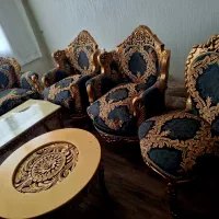 مبلمان سلطنتی ۹ نفره چوب راش