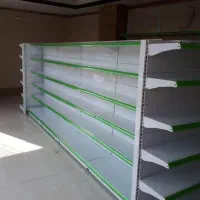 قفسه وسط فروشگاهی دیوارکوب خودایستا لیبل دار