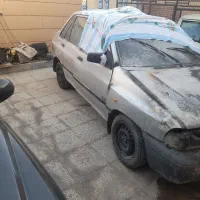 پراید صبا از جلو اتیش گرفته