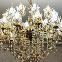 لوستر 20شعله100%برنز(کارخانه لوستر سارینا)