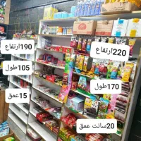 قفسه مغازه ۴عدد|کتابخانه، شلف، قفسه‌های دیواری|تهران, نازی‌آباد|دیوار