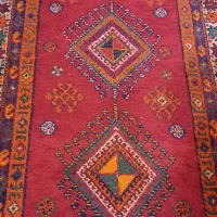 فرش دستباف عشایری قرمز تمیز فروش فوری|فرش|شیراز, منطقه هوایی شهید دوران|دیوار
