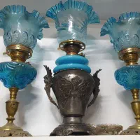 چراغهای نفتی قدیمی و سماور ذغالی