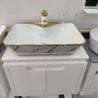 روشویی طلایی لوکس