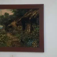 تابلو فرش دستبافت کوچه باغ