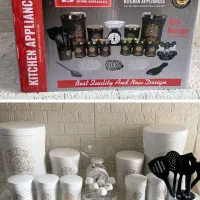 سرویس اورانوس 30پارچه برند RSKA سفید و مشکی