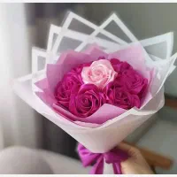 دسته گل روبانی