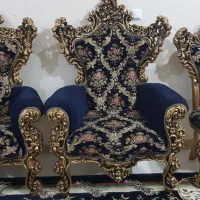 مبل سلطنتی ۶نفره بامیزجلومبلی|مبلمان خانگی و میز عسلی|اهواز, شهرک نفت|دیوار