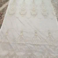 یک قواره پرده فلت گل برجسته سه متری