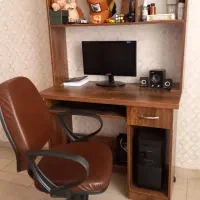 میز تحریر با کتابخانه و صندلی چرخدار کاملا نو|میز تحریر و کامپیوتر|گلستان (تهران), |دیوار