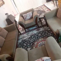 یک دست مبل راحتی هفت نفره درحد نو|مبلمان خانگی و میز عسلی|مهاجران, |دیوار