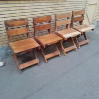 صندلی کمجا چوبی