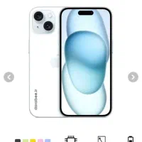 آیفون پانزده نرمال  در حد آکبند بدون نقطه