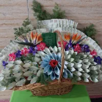 کادوتولد باکس گل تزیین پول تابلو دسته گل گیفت حنا|صنایع دستی و سایر لوازم تزئینی|تهران, خاوران|دیوار