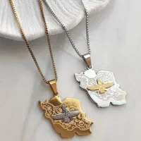 گردنبند استیل فروهر ایران 6636