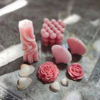 پک صورتی شمع