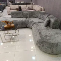 مبل راحتی ال مبلمان مدل لوبیایی تخت شو تخت خواب شو