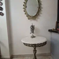 اینه کنسول آلومینیومی ابکاری برنز|بوفه، ویترین، کنسول|تهران, نیروی هوایی (پیروزی)|دیوار