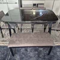 مبل و میز ناهار خوری کاملا نو چوب راش پارچه خارجی|مبلمان خانگی و میز عسلی|اصفهان, سیچان|دیوار