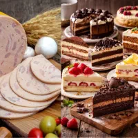 اموزش کیک کافی شاپی تهیه سوسیس کالباس معرفی کار