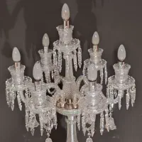 آباژور باکارات کنارسالنی کریستالی زنگوله دار|چراغ خواب و آباژور|تهران, بهارستان|دیوار