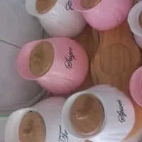 پاسماوری ۷تیکه سفیدصورتی