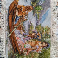 تابلو فرش دستباف ابریشم|تابلو فرش|بم, |دیوار