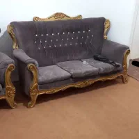 فروش فوری مبل ۷نفر با یک عدد میز تلویزیون|مبلمان خانگی و میز عسلی|بهارستان, |دیوار