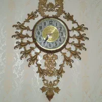 ساعت وسطل اشغال برنز اصل