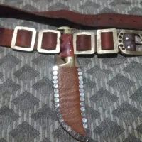 چاقو ترکمنی تیقه آینه 24سانتی