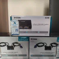 فروش 3 دستگاه سوئیچ kvm برند D-Link پورت ۴ و پورت۲