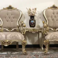 مبل کلاسیک تمام چوب|مبلمان خانگی و میز عسلی|ماهدشت, |دیوار
