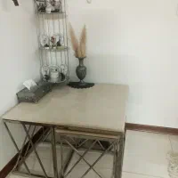 میز سنگی و استیل