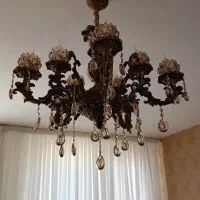 لوستر سقفی کاملا سالم همه چیز مشخص شده داخل عکس|لوستر و چراغ آویز|گلبهار, شهر جدید گلبهار|دیوار