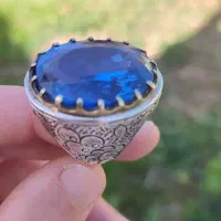 انگشتر نقره توپاز ۵۰ گرم