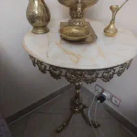 میز خاطره برنزی و سماور برنزی|مبلمان خانگی و میز عسلی|تهران, دولاب|دیوار