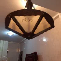 ۶ لوستر چوبی|لوستر و چراغ آویز|شیراز, شهرک بزین|دیوار