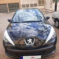 پژو ۲۰۷  سقف فلز ارتقا esp آبنوس