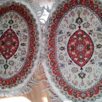 فرش دستباف بیضی جفت 50 رج تبریز