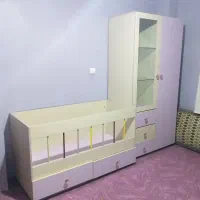 سرویس کمد و تخت خردسال|تخت و سرویس خواب|اردبیل, |دیوار