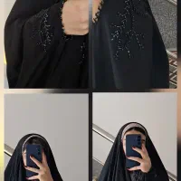 چادر عربی منجوق دوزی شده قد ۱۷۰